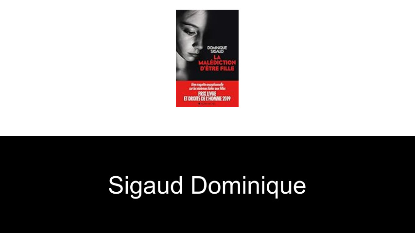 livres de Sigaud Dominique