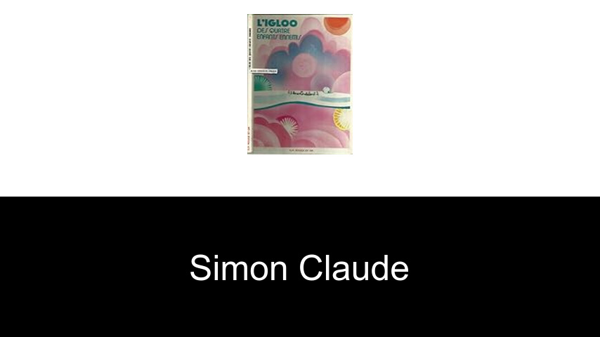 livres de Simon Claude