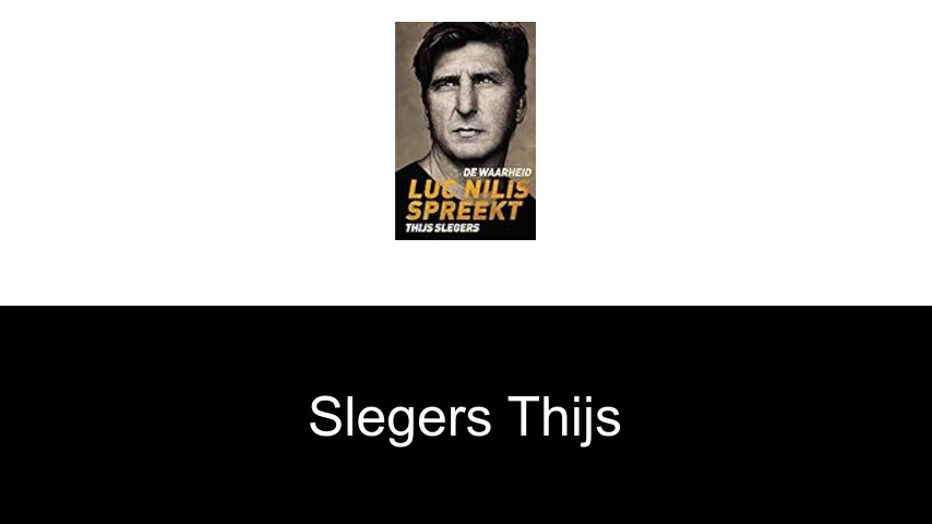 livres de Slegers Thijs