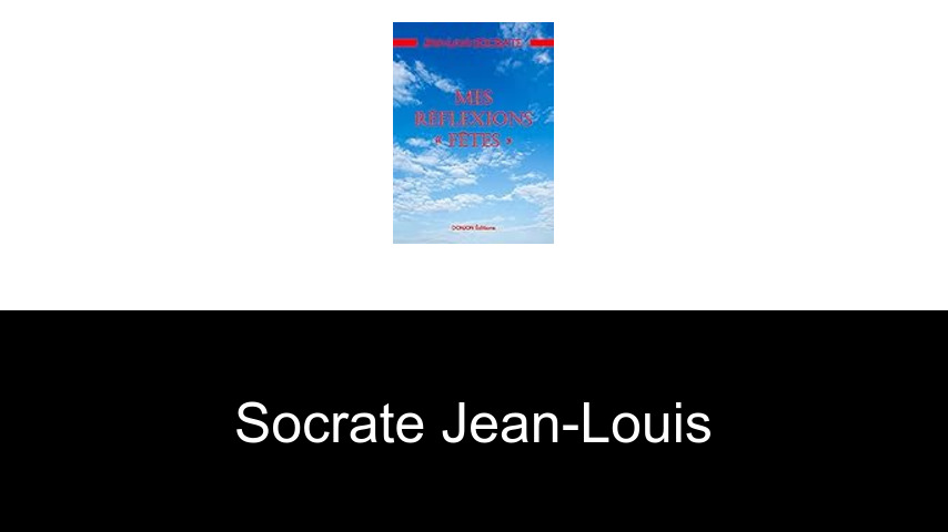 livres de Socrate Jean-Louis