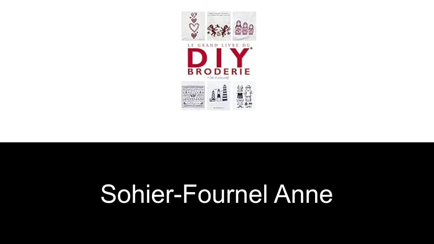 livres de Sohier-Fournel Anne