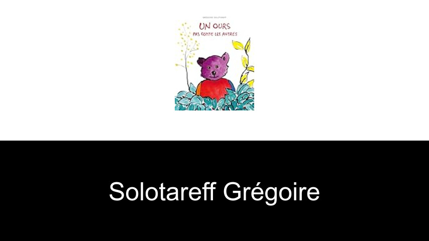 livres de Solotareff Grégoire
