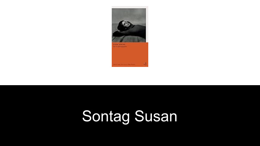 livres de Sontag Susan