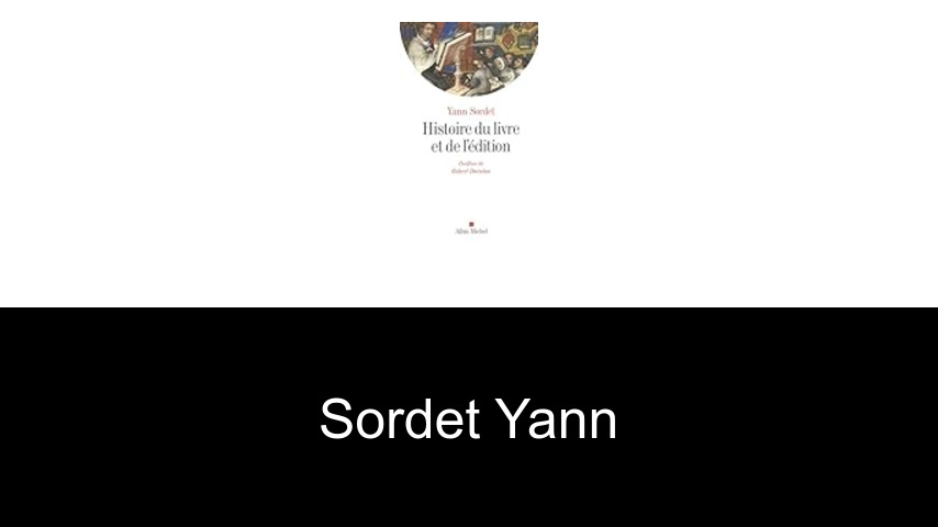 livres de Sordet Yann