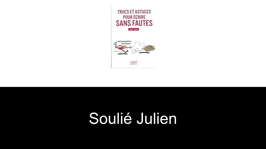 livres de Soulié Julien