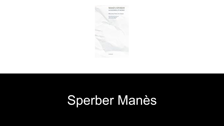 livres de Sperber Manès