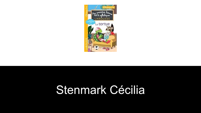 livres de Stenmark Cécilia