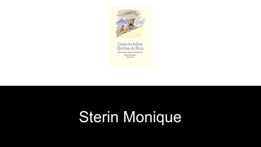 livres de STERIN MONIQUE