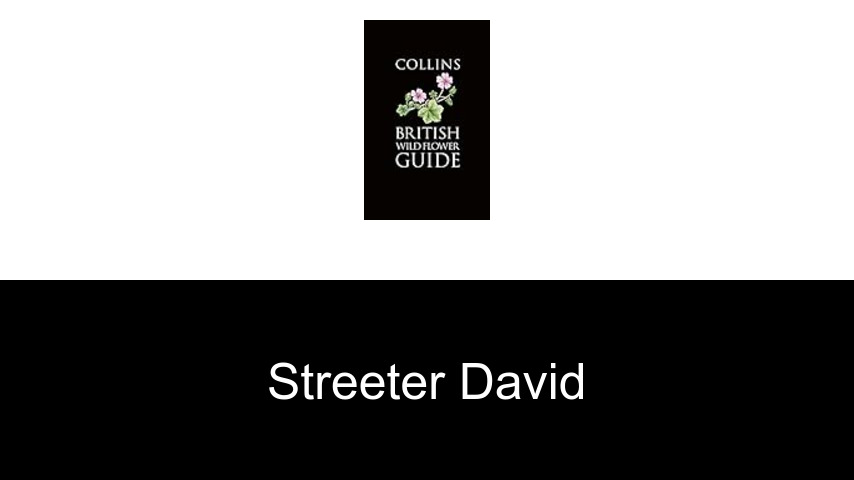 livres de Streeter David