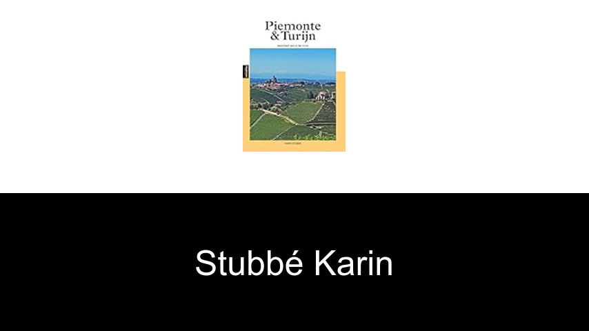 livres de Stubbé Karin
