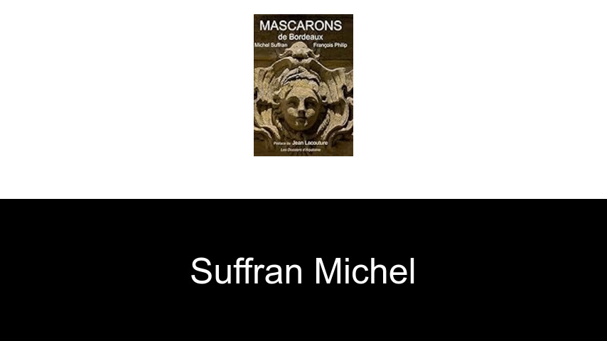 livres de Suffran Michel