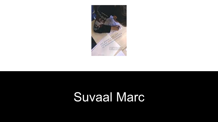 livres de Suvaal Marc