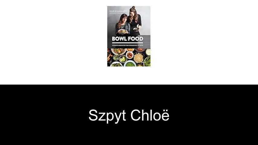 livres de Szpyt Chloë