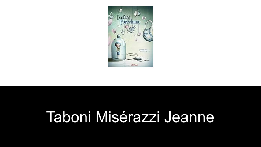 livres de Taboni Misérazzi Jeanne
