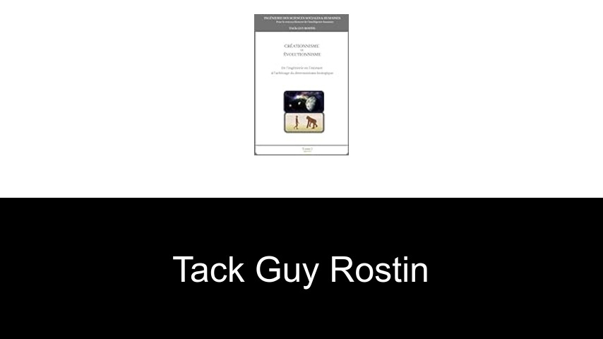livres de Tack Guy Rostin