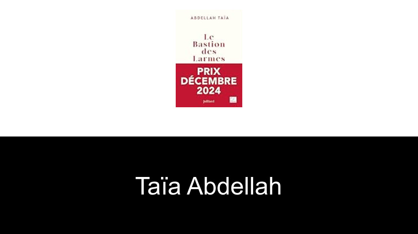 livres de Taïa Abdellah