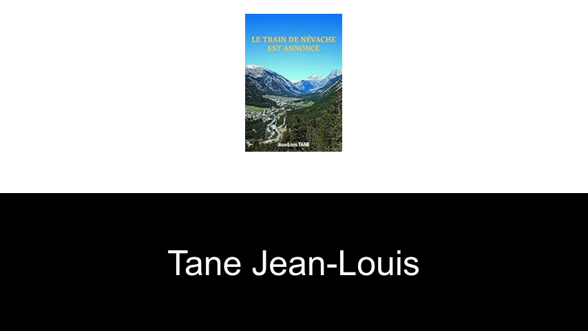 livres de Tane Jean-Louis
