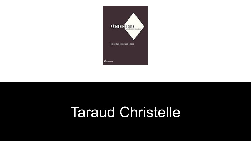 livres de Taraud Christelle