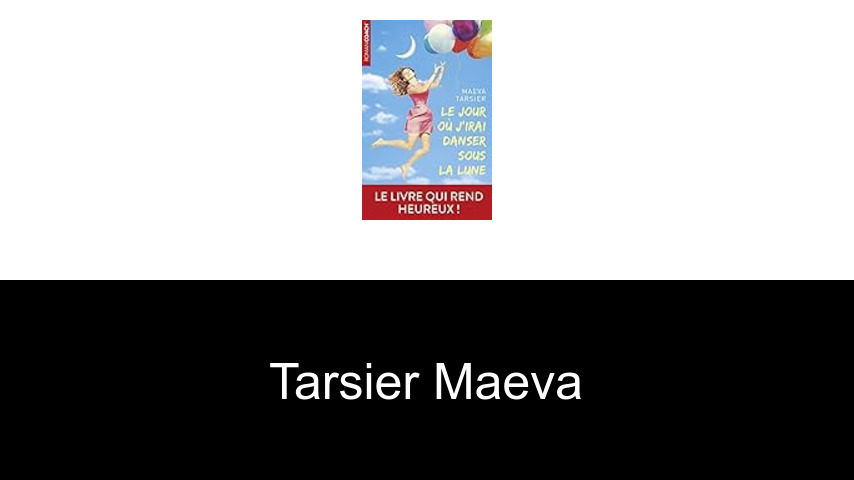 livres de Tarsier Maeva