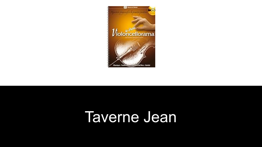 livres de Taverne Jean