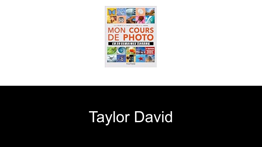livres de Taylor David