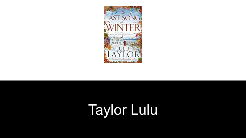 livres de Taylor Lulu