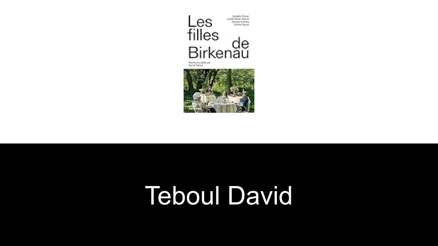 livres de Teboul David