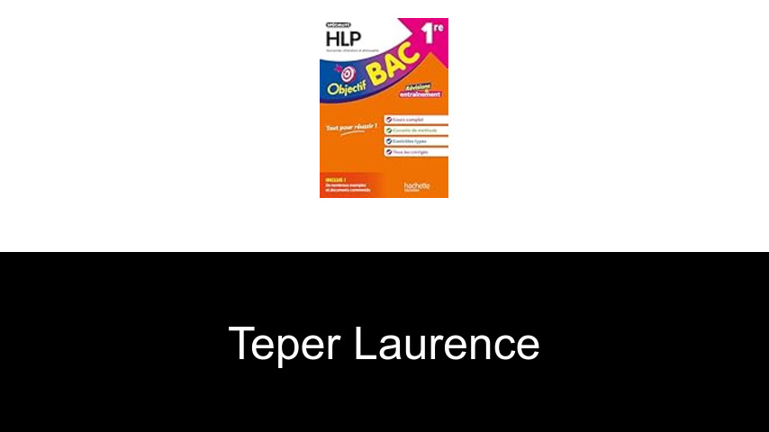 livres de Teper Laurence