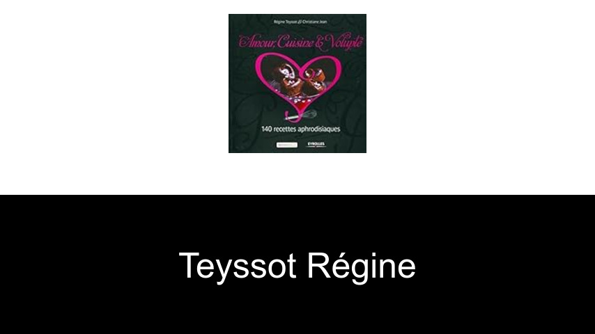 livres de Teyssot Régine