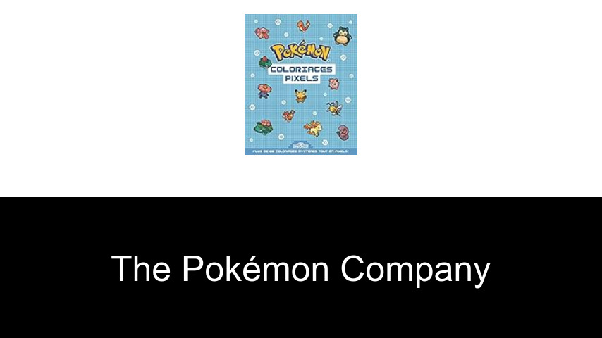 livres de The Pokémon Company