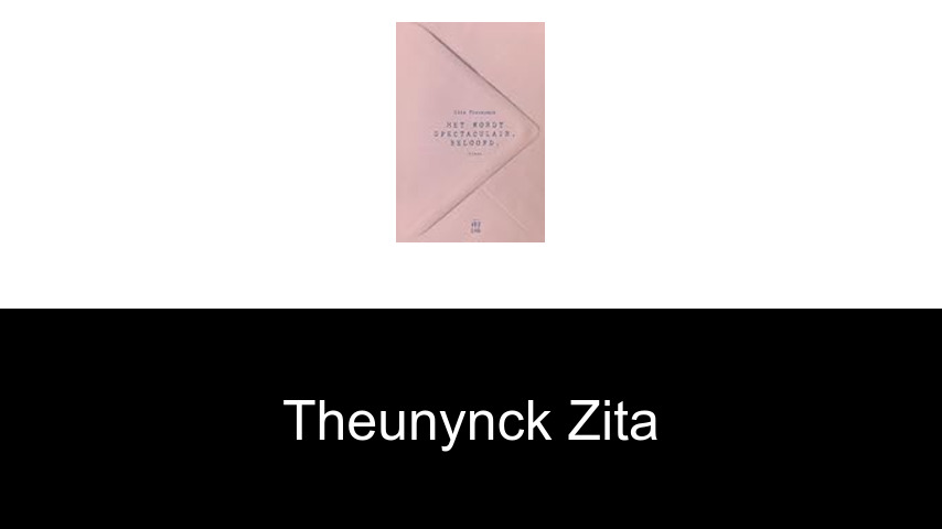 livres de Theunynck Zita