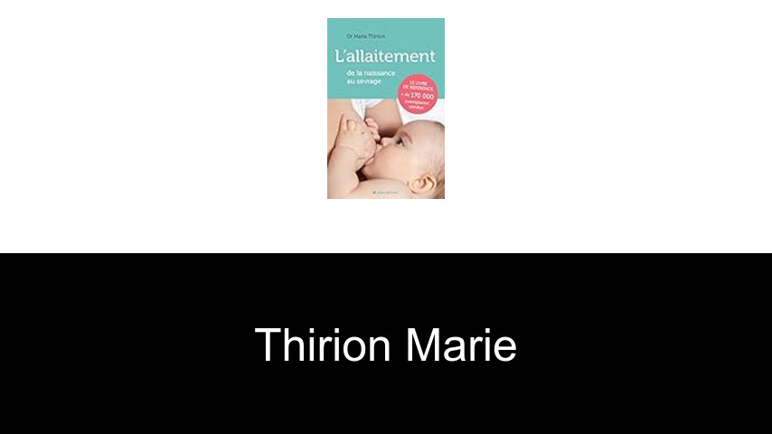 livres de Thirion Marie