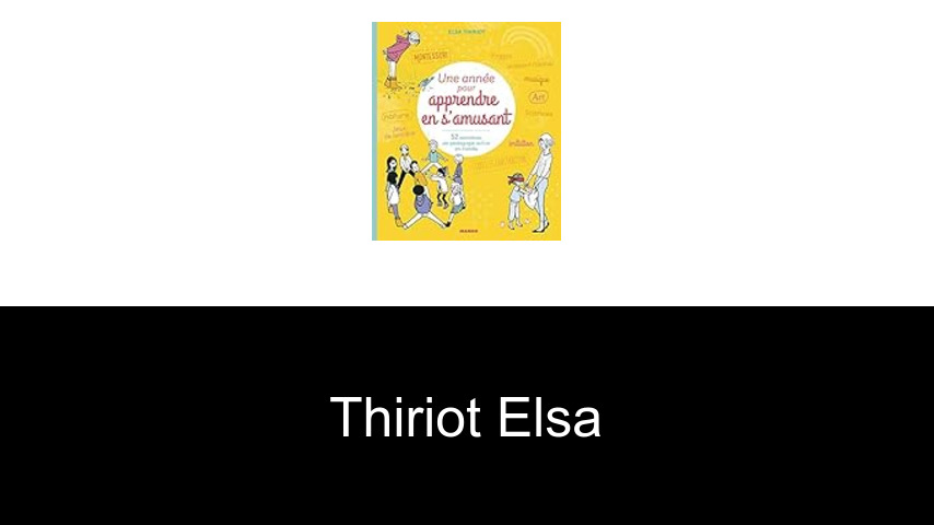 livres de Thiriot Elsa