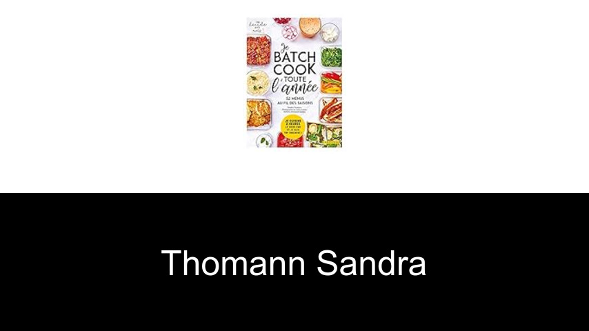 livres de Thomann Sandra