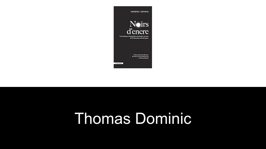 livres de Thomas Dominic