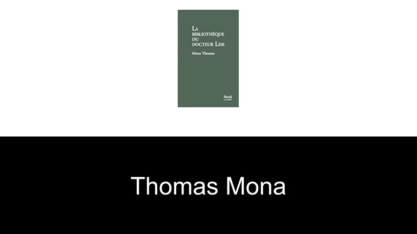 livres de Thomas Mona