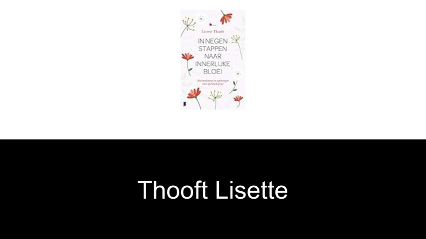 livres de Thooft Lisette