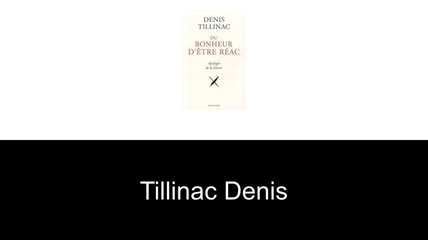 livres de Tillinac Denis