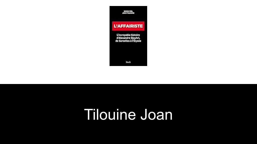 livres de Tilouine Joan