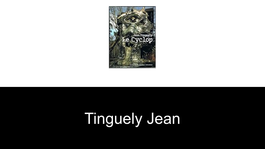 livres de Tinguely Jean