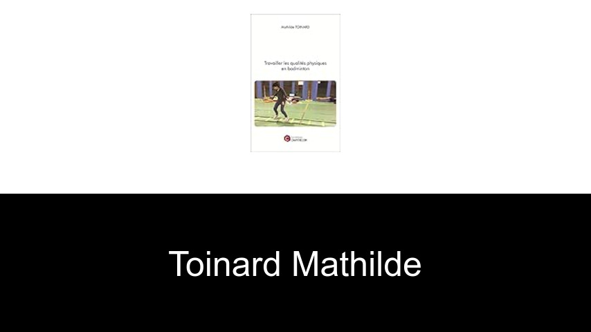 livres de Toinard Mathilde
