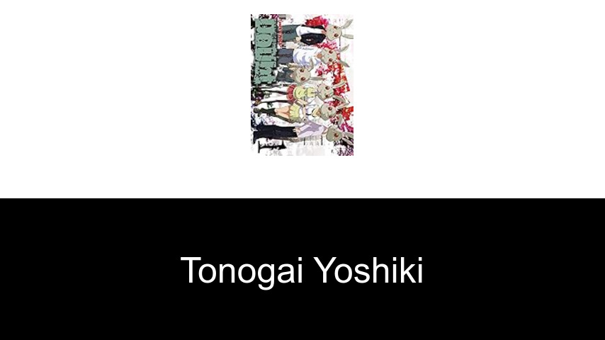 livres de Tonogai Yoshiki