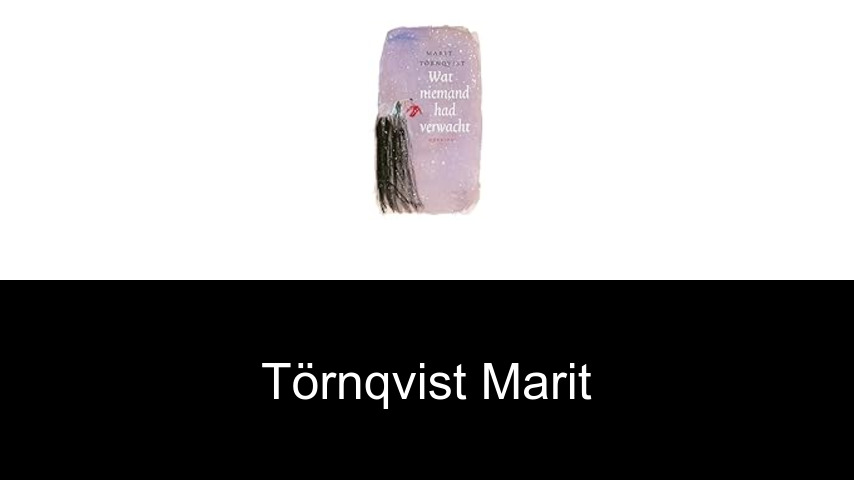 livres de Törnqvist Marit