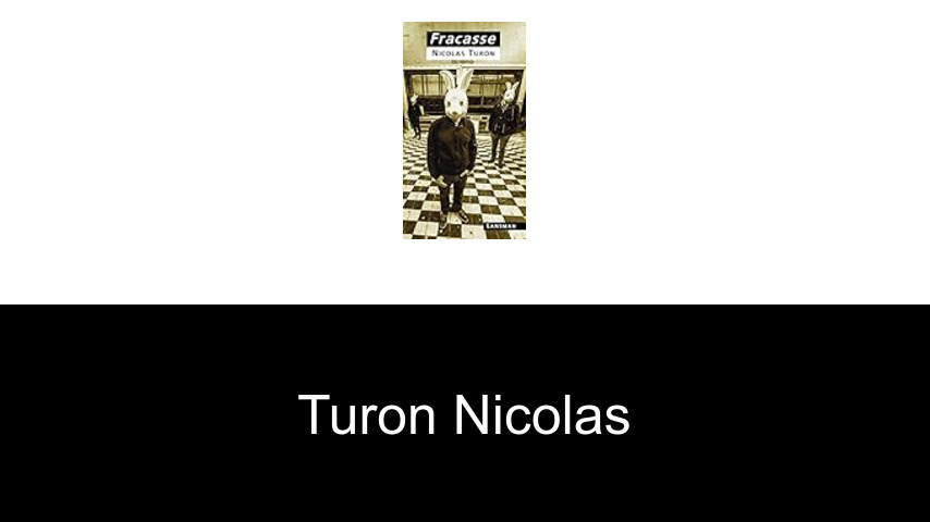 livres de Turon Nicolas