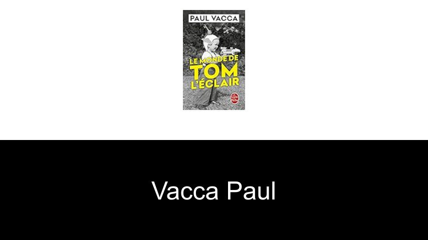 livres de Vacca Paul