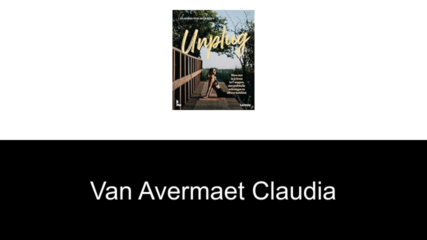 livres de Van Avermaet Claudia