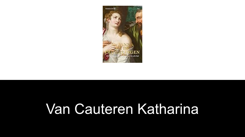 livres de Van Cauteren Katharina