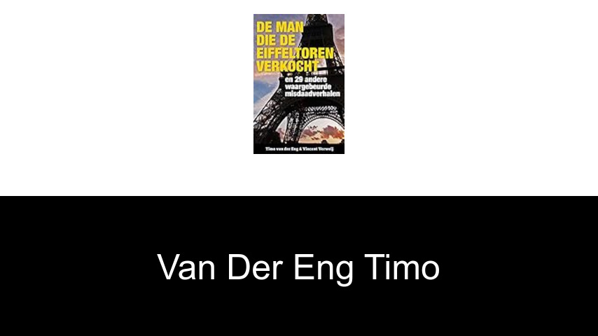 livres de van der Eng Timo