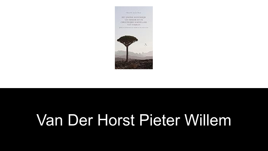 livres de Van der Horst Pieter Willem