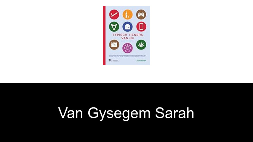 livres de Van Gysegem Sarah
